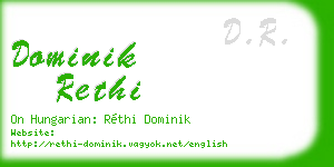 dominik rethi business card