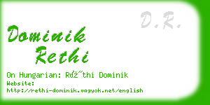 dominik rethi business card
